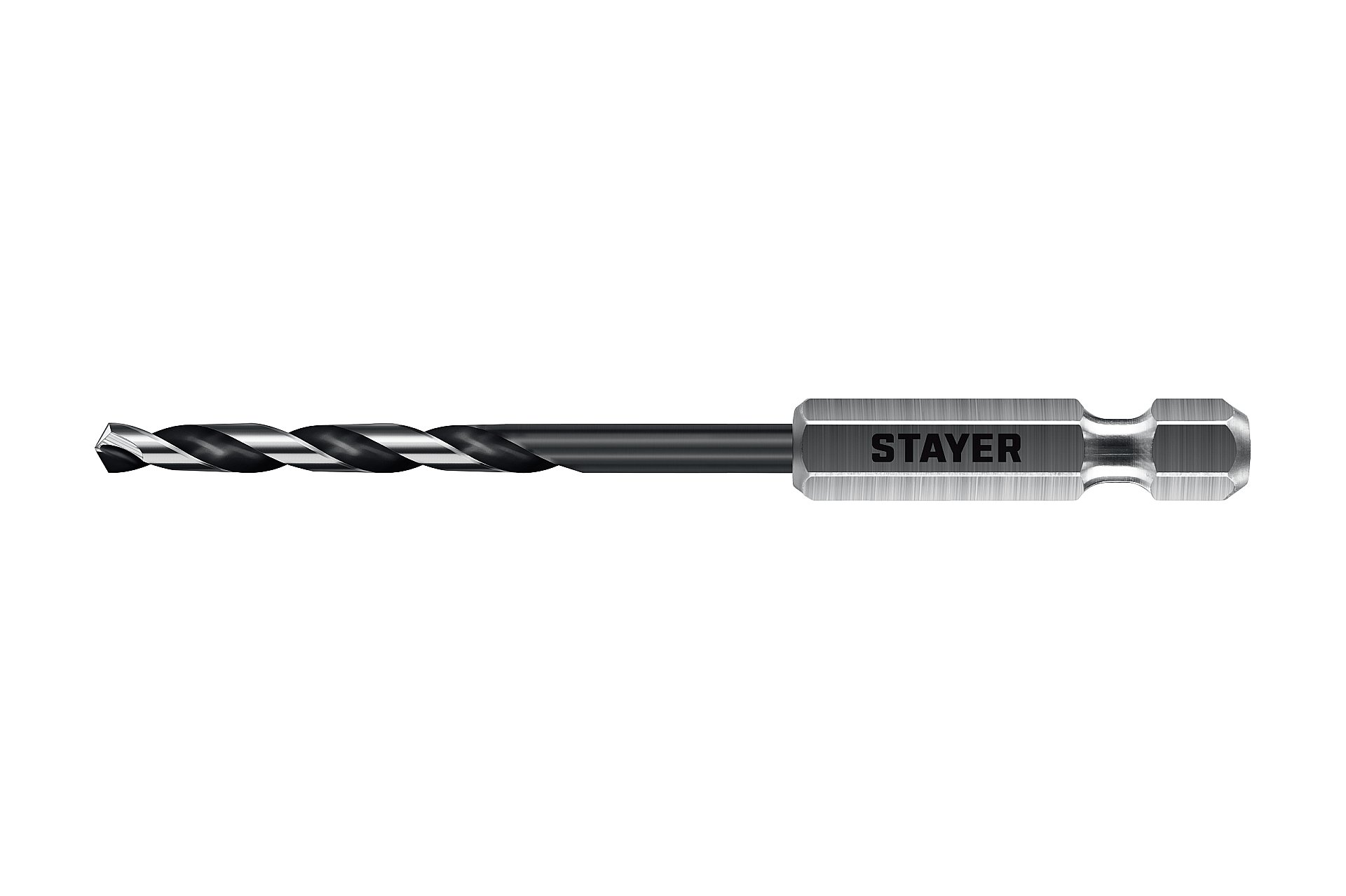 STAYER НЕХ-1/4″, d 3.5 х 93 мм, сверло по металлу для винтовёртов и шуруповертов IMPACT READY (29603-3.5)