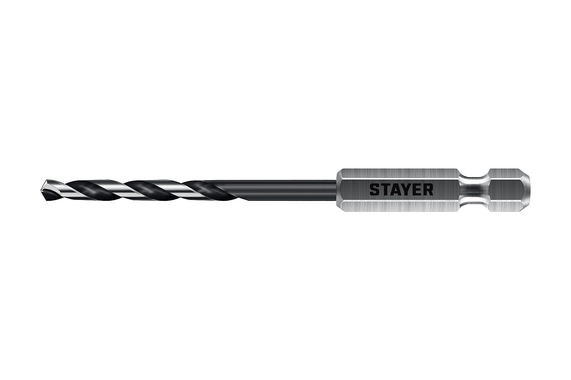 STAYER НЕХ-1/4″, d 4.5 х 103 мм, сверло по металлу для винтовёртов и шуруповертов IMPACT READY (29603-4.5)