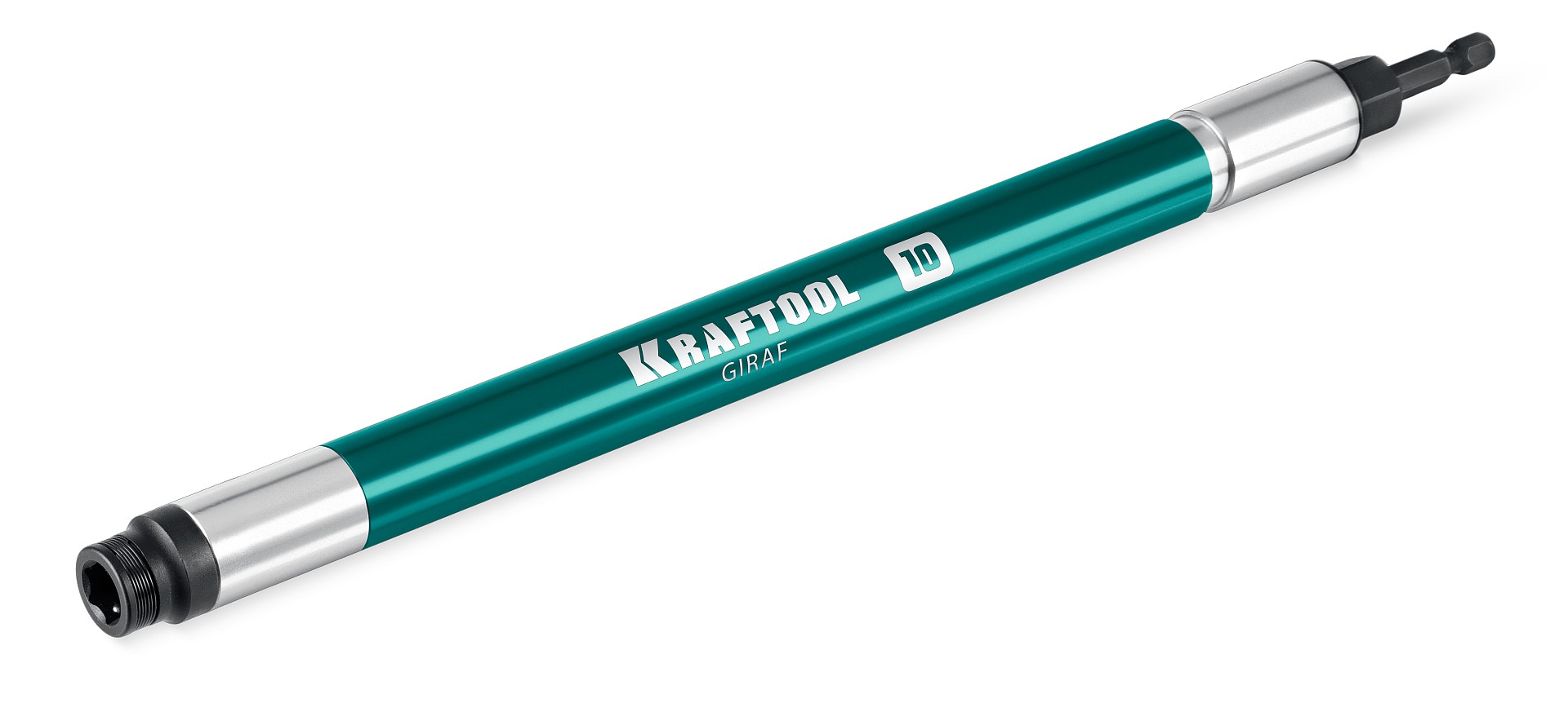 KRAFTOOL X-DRIVE LONG, 10 мм (М6), 285 мм, длинная ударная бита с торцовой головкой (26197-10)