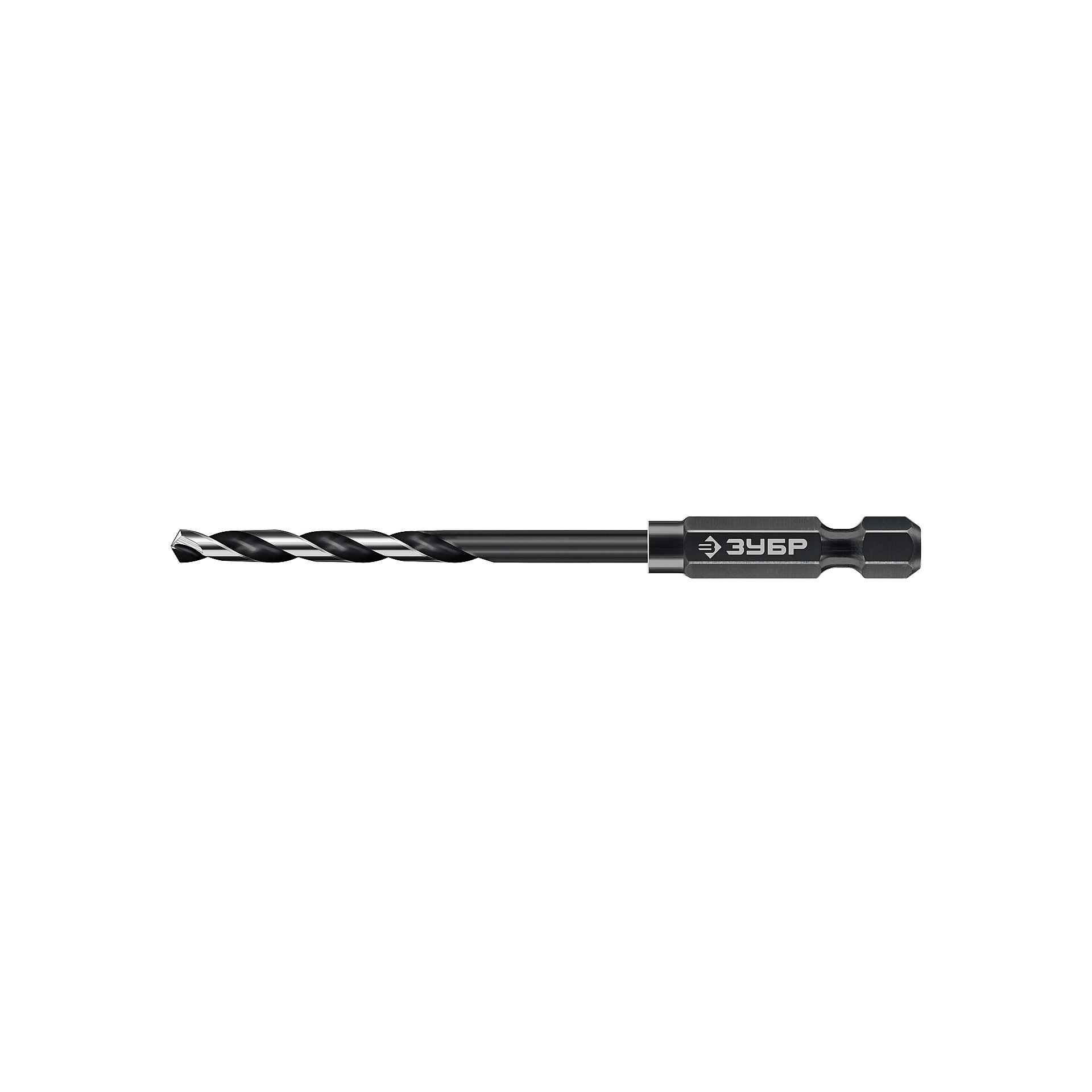 ЗУБР НЕХ-1/4″, d 3.0 х 79 мм, сверло по металлу для винтовёртов и шуруповертов IMPACT READY (29623-3)