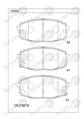 Барабан тормозной HYUNDAI H-1/STAREX 01-06 D316мм. KD9065