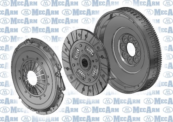 Комплект сцепления + маховик одномас. Ford Focus 1.8D 04- MK40038