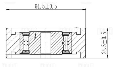 Ролик привод. ремня для а.м Audi A6 97- 2.5d опор. лев.нижн. CM 5781