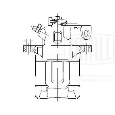 Суппорт торм. для а.м VW Polo IV 01- зад. прав. d34мм CF 182014