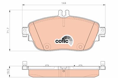 Колодки передние MERCEDES W176, W246, X156 GDB1932