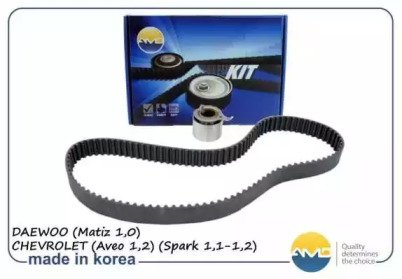 Комплект ГРМ(ремень ГРМ +ролик) DAEWOO Matiz 1,0, CHEVROLET Aveo 1,2, Spark 1,1-1,2 AMDKITBR1