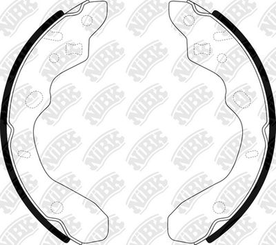 Колодки тормозные барабанные MAZDA 323 98-04  FN3394