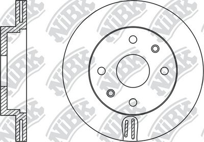 Диск тормозной передний TOYOTA YARIS 1.0-1.4 99- D235мм RN1127