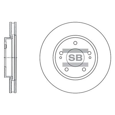 Диск тормозной Mitsubishi Pajero Pinin 1.8/1.8GDi/2.0GDi 99 SD4308