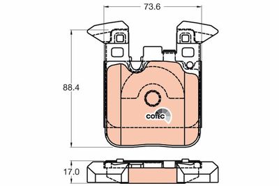 Колодки задние BMW 1 F20, 3 F30 GDB2028