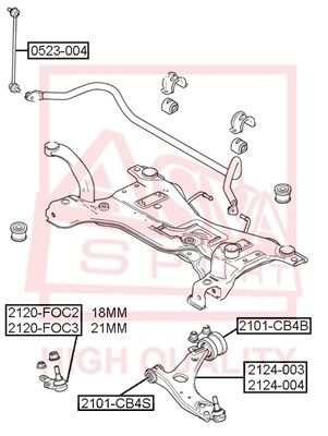 Опора шаровая 2120FOC3