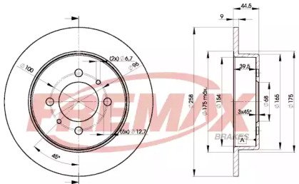 Диск тормозной задний TOYOTA RXII (RX300, RX330, RX350) BD5401