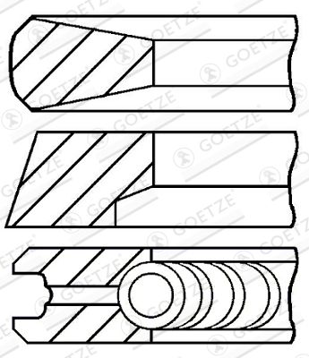 кольца поршн. ! \\ Iveco,RVI,Fiat Ducato 2.8TDi 8140.23/43 96 d94,4x3x2x3 std (1) 08-854700-00