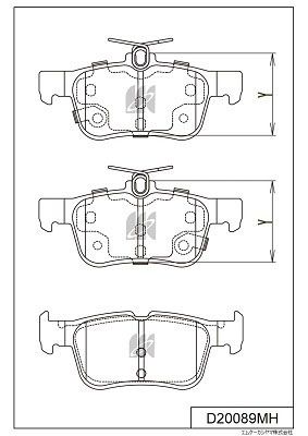 Колодки тормозные дисковые  FORD GALAXY III (CK) D20089MH