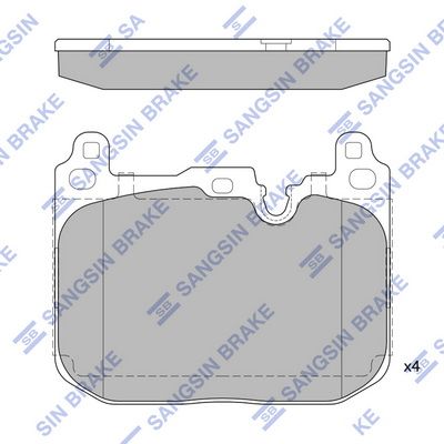 Колодки передние MINI (F55/F56/F57/F60) 2014- SP2402A