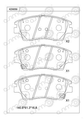 Барабан тормозной NISSAN ALMERA N15 KD9059