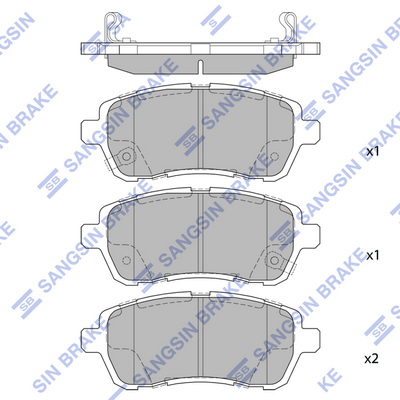 Колодки тормозные дисковые передние FORD FIESTA IV 09- (SEVERE DUTY) SP2113SD