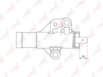 Натяжитель гидравлический / ГРМ подходит для MITSUBISHI Lancer IX 2.0 03 / Airtrack/Outlander 2.0/2.4 03 / Grandis 2.4 04 PT-1037