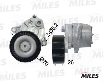 Натяжитель ремня приводного MERCEDES BENZ W210/211/202/203/VITO OM 611 98- AG00297