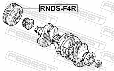 Шкив коленвала RENAULT DUSTER, MEGANE II 2.0 RNDS-F4R