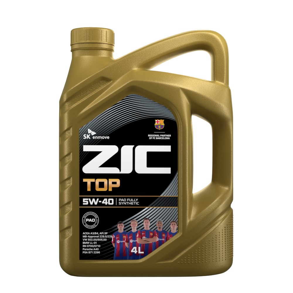 Масло моторное синтетическое ZIC TOP 5W-40 (4л)  162682