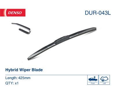 Щетка стеклоочистителя 425mm гибридная LHD DUR-043L