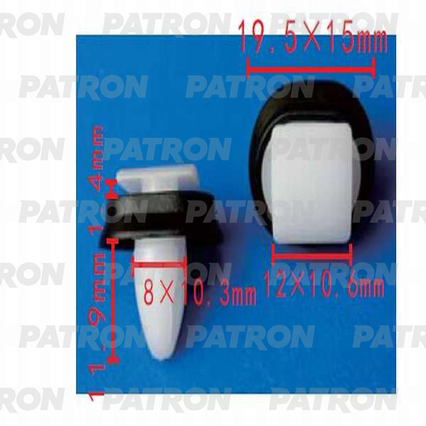 Клипса пластмассовая Alfa Romeo, Citroen, Fiat, Lancia, Peugeot применяемость: молдинги P370268