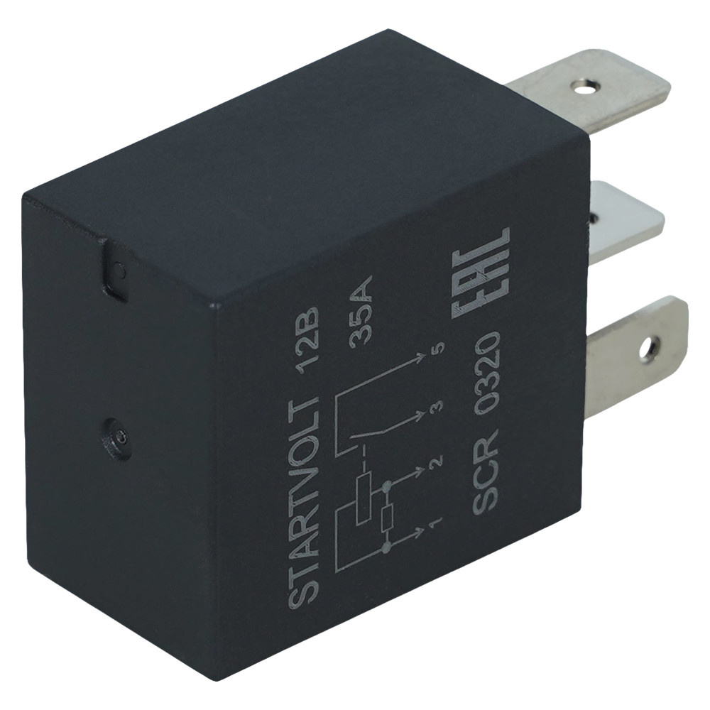 Реле 12V 35A 4 конт. мини для а/м Лада Vesta (17-)/Vesta NG (23-) (SCR 0320)