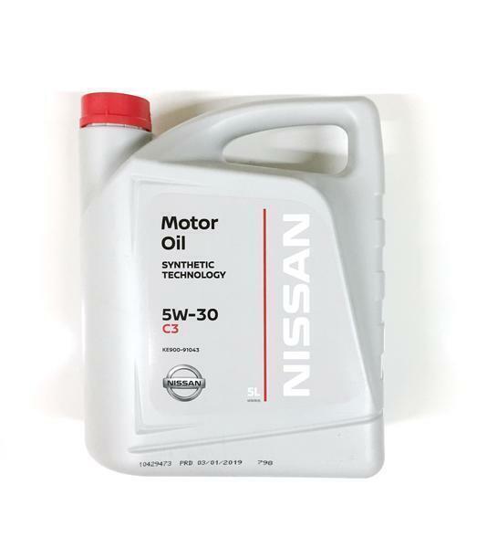 Масло моторное  синтетическое Motor Oil NISSAN 5W30 5L KE900-91043