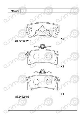 Диск торм. CHANGAN UNI-T перед.(d288mm) KD0726