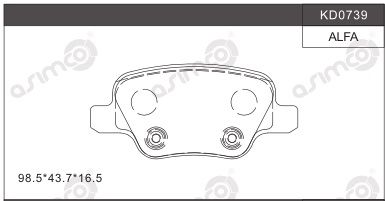 Диск торм. GEELY OKOVANGO зад. (d313mm) KD0739
