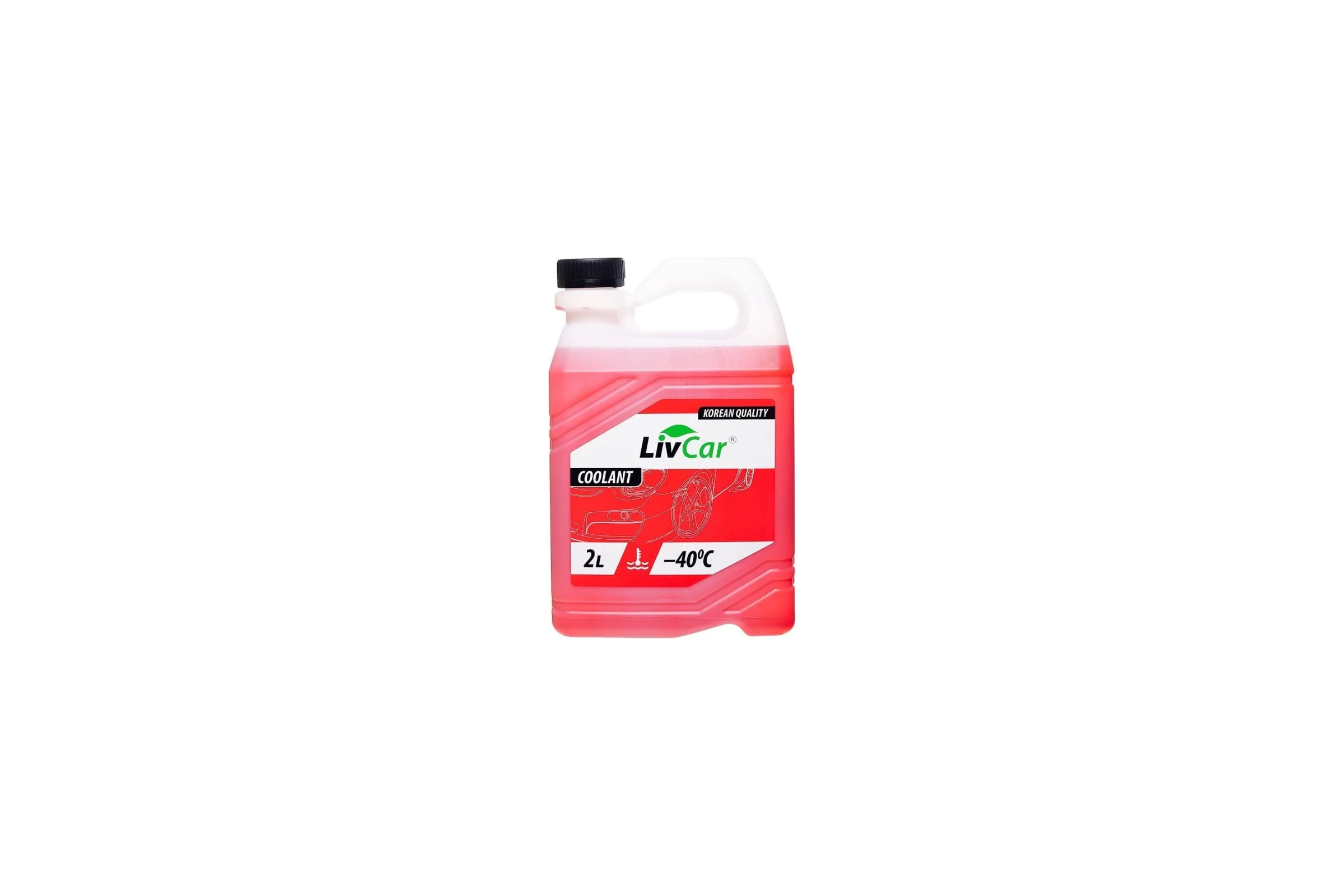Антифриз готовый LIVCAR COOLANT RED -40 (2л) LCA40-002R