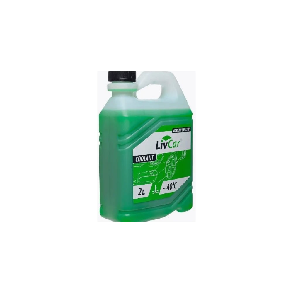 Антифриз готовый LIVCAR COOLANT GREEN -40 (2л) LCA40-002G