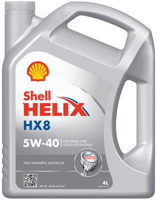 Масло моторное Shell Helix HX8 5W40 A3/B4 4л 550070336(550061576O004)