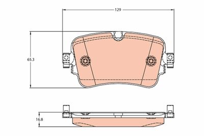 Колодки задние AUDI Q7 5/15- GDB2131