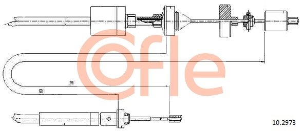 Трос сцепления RENAULT MEGANE/MEGANE SCENIC DTi/Dci 97- 92102973