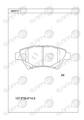 Диск торм. SUBARU FORESTER 18- перед. (d294mm) KD0717