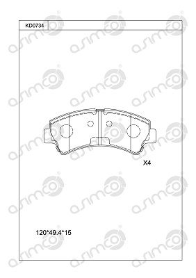 Диск торм. EXEED RX перед. (d316mm) KD0734