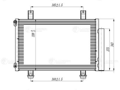Конденсер с ресив. Suzuki Swift (05-) Swift (05-) LRAC2462
