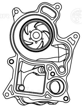 Насос водяной для а/м BMW 3 (F30) (11-)/5 (F10) (10-)/X1 (E84) (09-) 2.0D [N47] (LWP 2609)