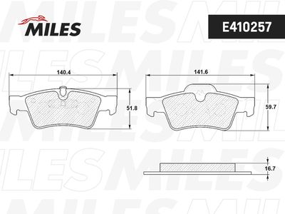 Колодки тормозные задние (без датчика) (Смесь Low-Metallic) MERCEDES-BENZ W164 ML 05/W251 R-CLASS 06 (TRW GDB1643) E410257