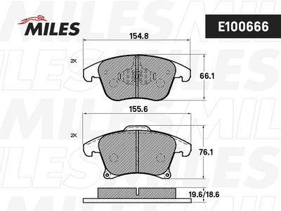 Колодки тормозные передние (Смесь Semi-Metallic) FORD MONDEO 15-/S-MAX 15- (TRW GDB2092) E100666
