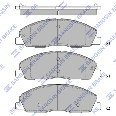 Колодки тормозные дисковые GAZEL NEXT SP4100