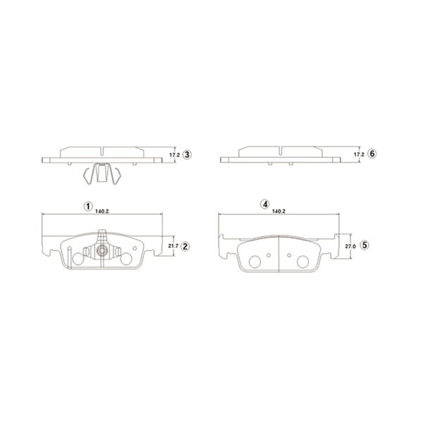 Колодки тормозные RENAULT Clio 2012 ~ 2019 / Logan 2014 ~ 2019 / Twingo 2014 ~ SMART Fortwo 2014 ~ перед прав.лев. (старый арт. CKRN-33) GK1425