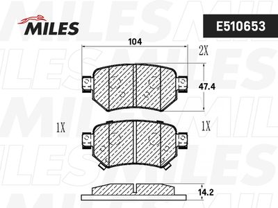Колодки тормозные задние (Смесь CERAMIC серия PRO) MAZDA 6 12- (TRW GDB3632) E510653
