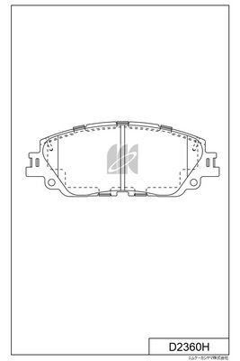 Колодки тормозные дисковые  TOYOTA RAV 4 V (_A5_, _H5_) D2360H