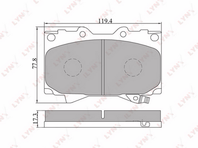 Колодки тормозные передние подходит для TOYOTA Land Cruiser 100 4.2-4.7 98/Prado(J150) 3.0D-4.0 10 BD-7503