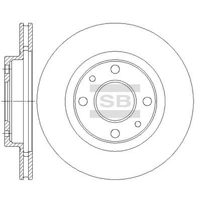 Диск тормозной передний ВАЗ 2110-2112 SD5802