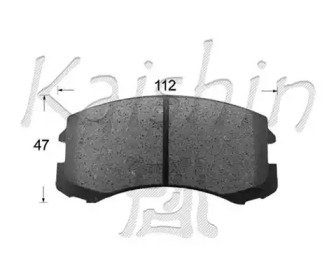 Новый артикул D6127H Колодки тормозные дисковые Mitsubishi Colt 04-12 D6127