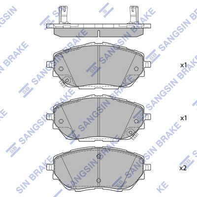 Тормозная колодка SP4213A